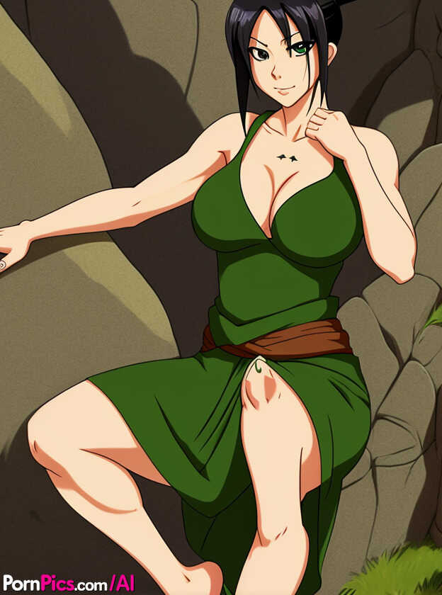 Toph Bei Fong gets teased by Anime Seductress Juliette Blonde's Great Pair of Tits - Toph Bei Fong