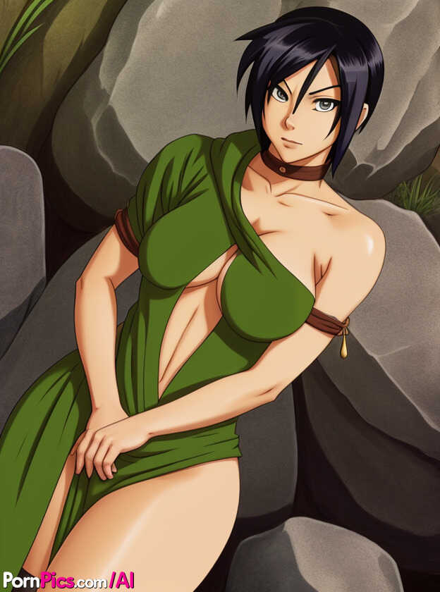 Toph Bei Fong gets teased by Anime Seductress Juliette Blonde's Great Pair of Tits - Toph Bei Fong