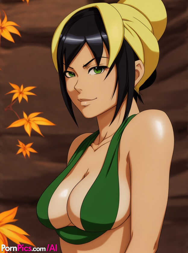 Curvaceous Hentai doll Toph Bei Fong gets frisky with her giant breasts - Toph Bei Fong
