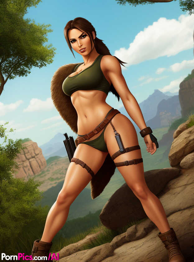 Beautiful Lara Croft Explores Her Sexy Body in the Shower - Lara Croft