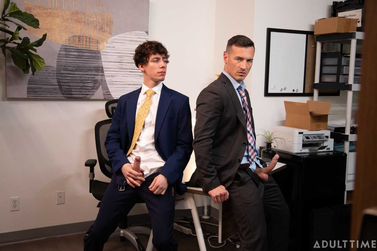 Cristiano's Hard Cock Strokes Deep Inside Derek Kage's Tight Office Asshole During a Hot Adult Time - Cristiano,...