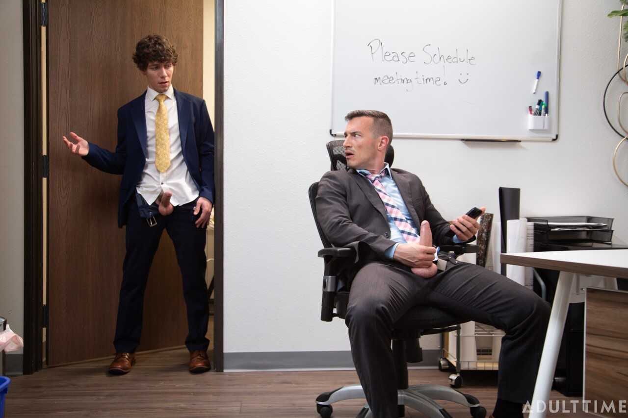 Cristiano's Hard Cock Strokes Deep Inside Derek Kage's Tight Office Asshole During a Hot Adult Time - Cristiano,...