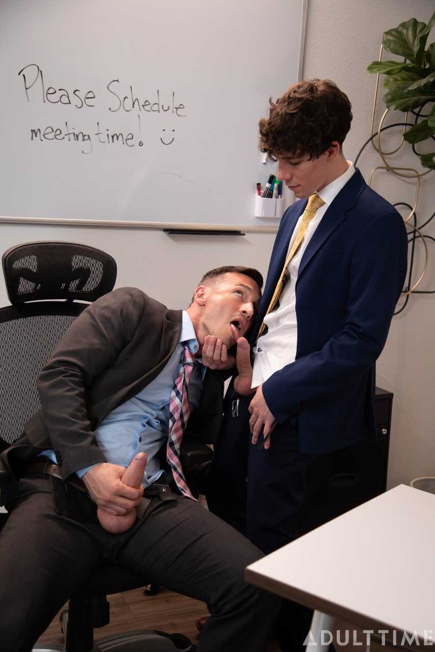 Cristiano's Hard Cock Strokes Deep Inside Derek Kage's Tight Office Asshole During a Hot Adult Time - Cristiano,...