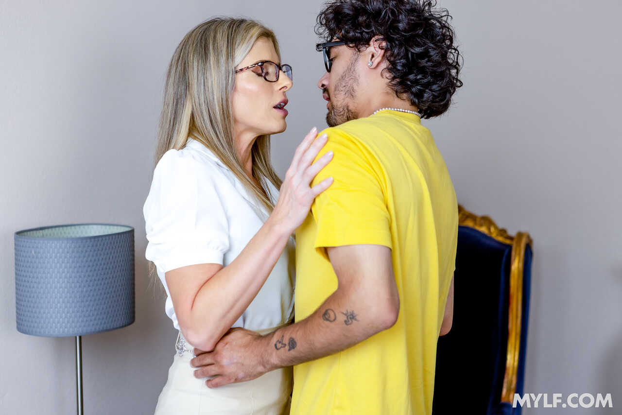 Blonde Bombshell Cory Chase Gets Double Teamed by Charles Dera and Rico Hernandez While Fondling Her Big Tits in a Steamy ...