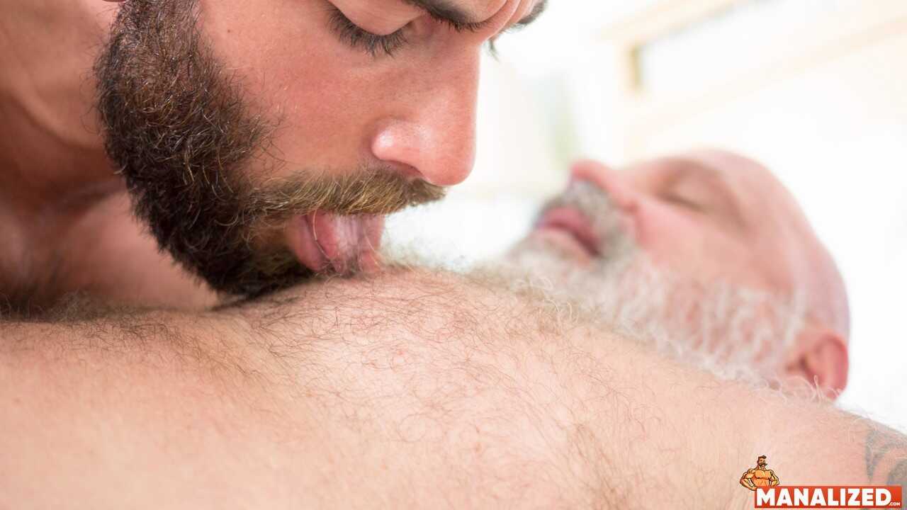 Hairy Jocks Unite: Tony and Stephen Fuck Deeply in a Wild Hairy Bareback Threesome - 