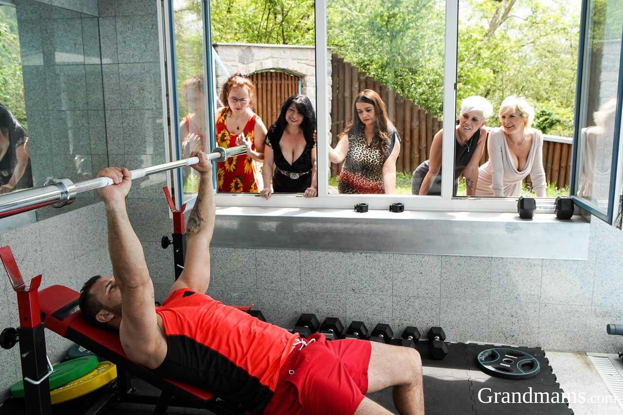 Mature Women Get Gangbanged by Hunky Guy in a Reverse Orgy with Alice Shark, Yvette Moore and their Sexy Friends! - Alice ...