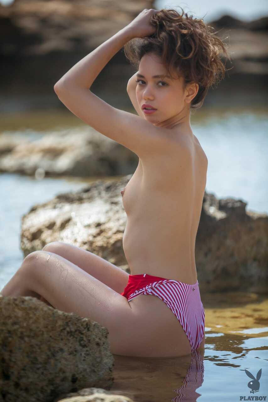 Centerfold Model Kit Rysha's Outdoor Adventure with Her Tiny Tits and Perfect Booty - Kit Rysha