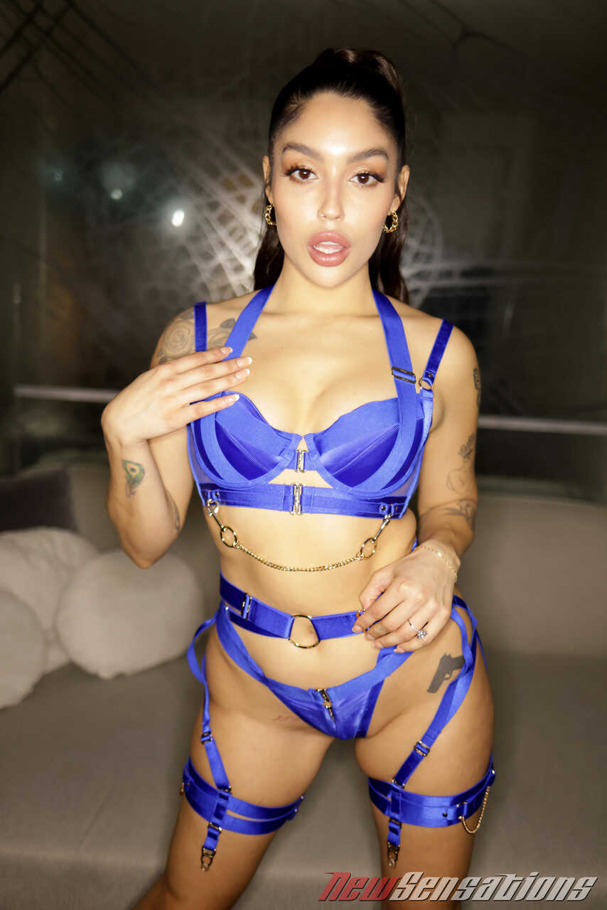 Curvy Lesbian Frenzy in Paris White & Skye Strip Off Their Lingerie and Get Down to Business - Paris White, Vanessa Skye