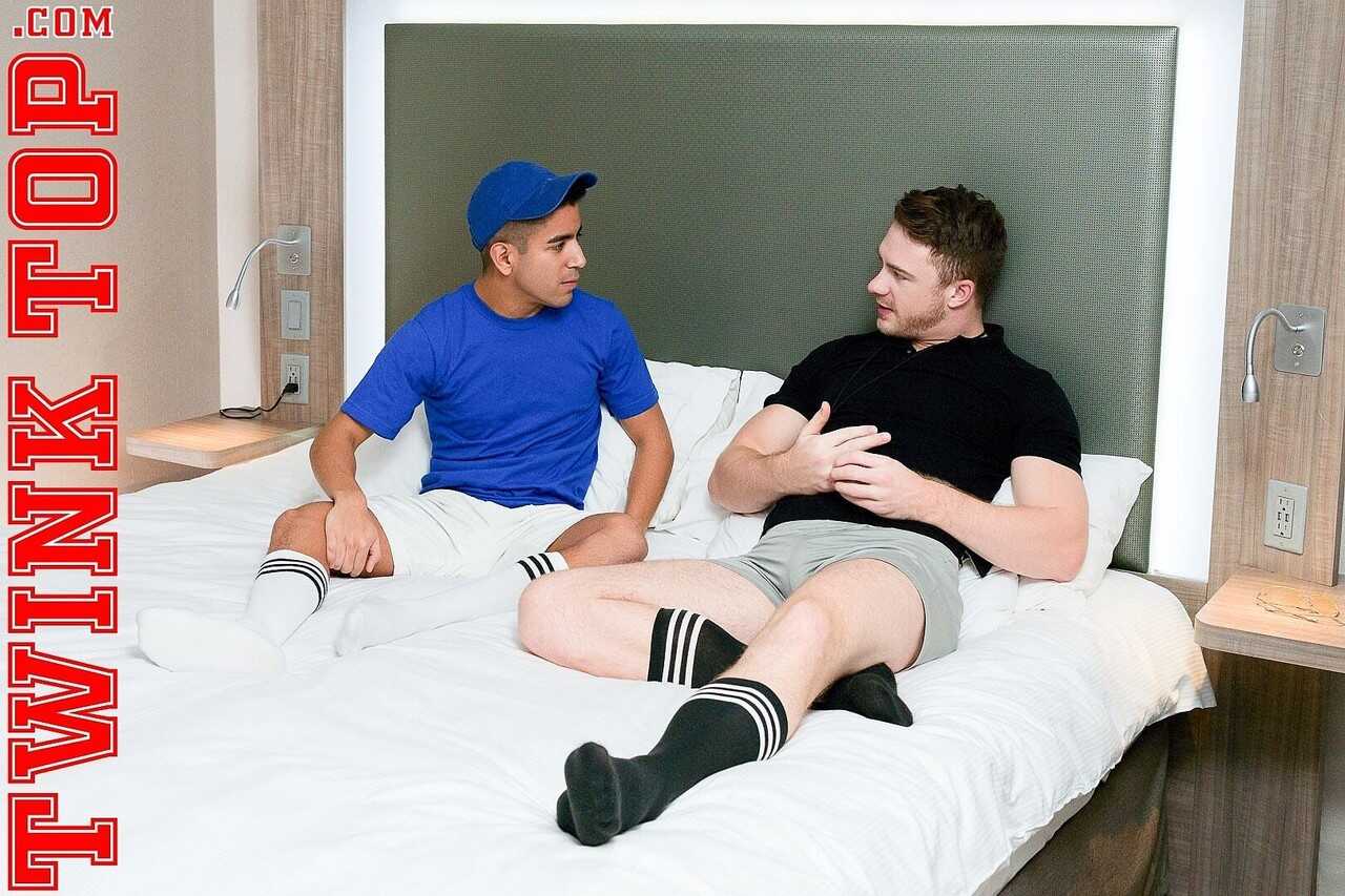 Blue Hat Latino Twink Fucks Chubby Gay Boy's Hairy Ass with His Big Cock