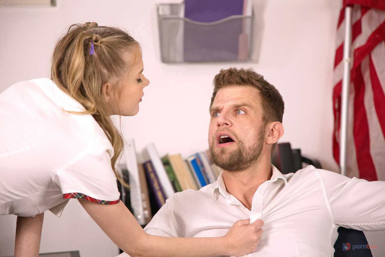 Naughty schoolgirl Coco Lovelock gets fucked hard by her hung teacher in class! - Coco Lovelock, Vince Karter