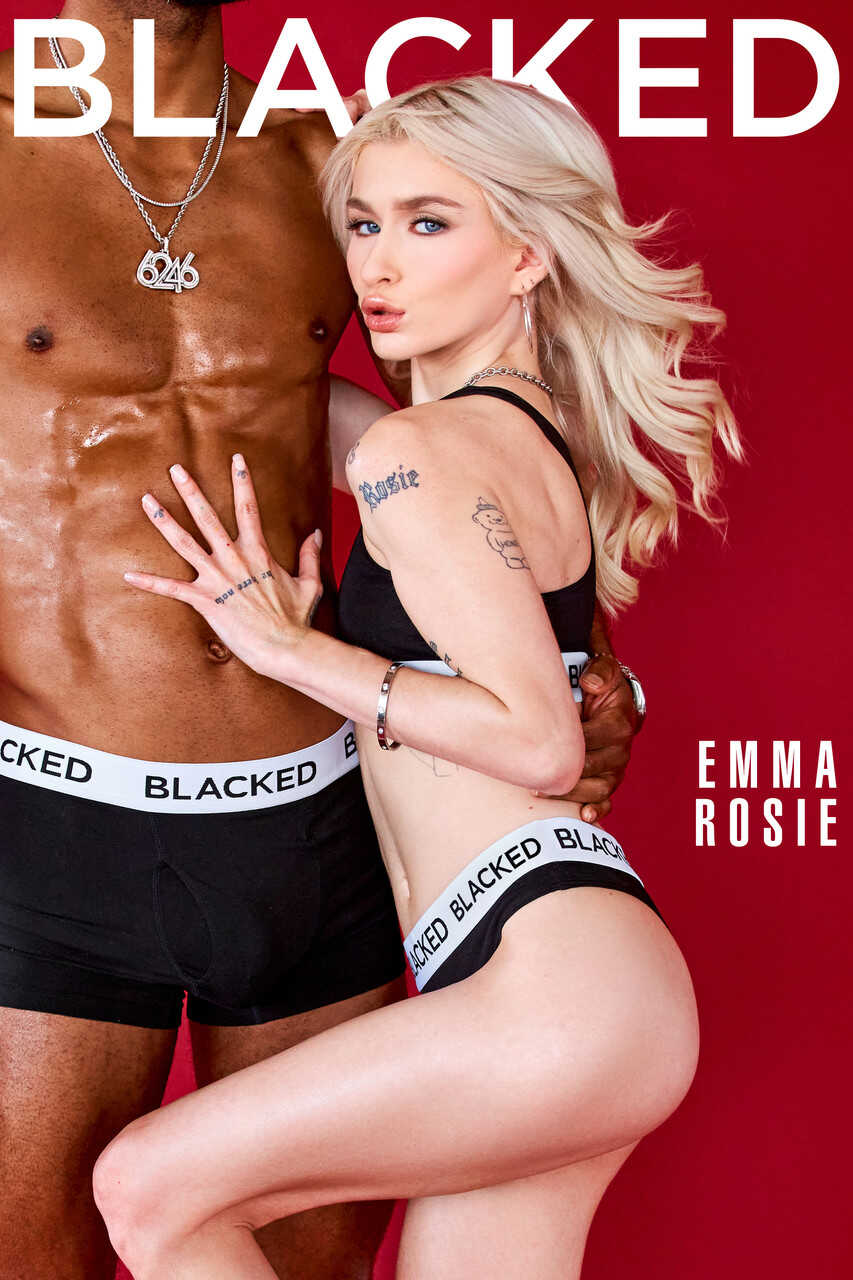 Pretty blonde Emma Rosie gets slutty with a big black dick outside in her swimsuit - Emma Rosie, Hollywood Cash
