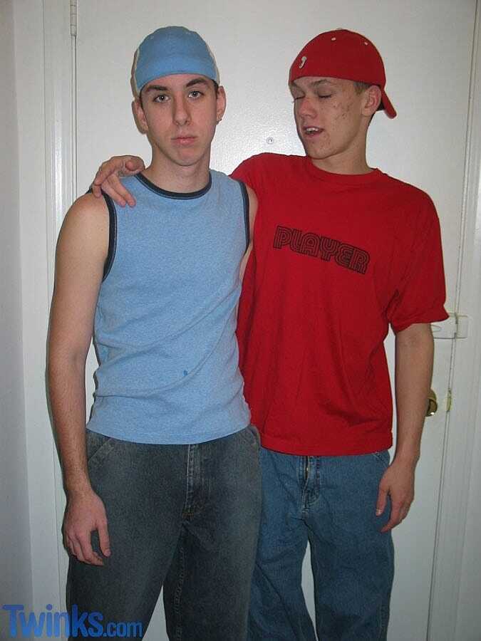Gay boys Michael P & Branden D strip naked, suck each other's dicks and cum together in a mouth-watering blowjob ...