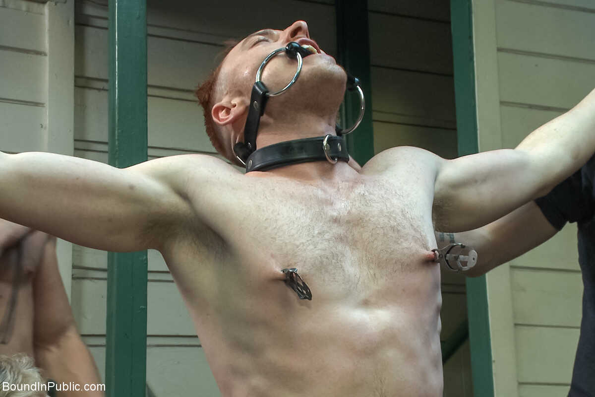 Public Humiliation: Bound and Exposed Connor Maguire and Bryan Cavallo get a taste of their own medicine from Damien Morea...