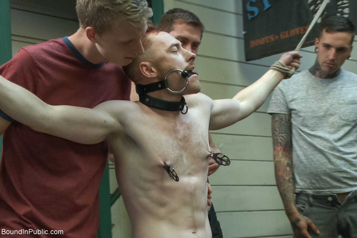 Public Humiliation: Bound and Exposed Connor Maguire and Bryan Cavallo get a taste of their own medicine from Damien Morea...
