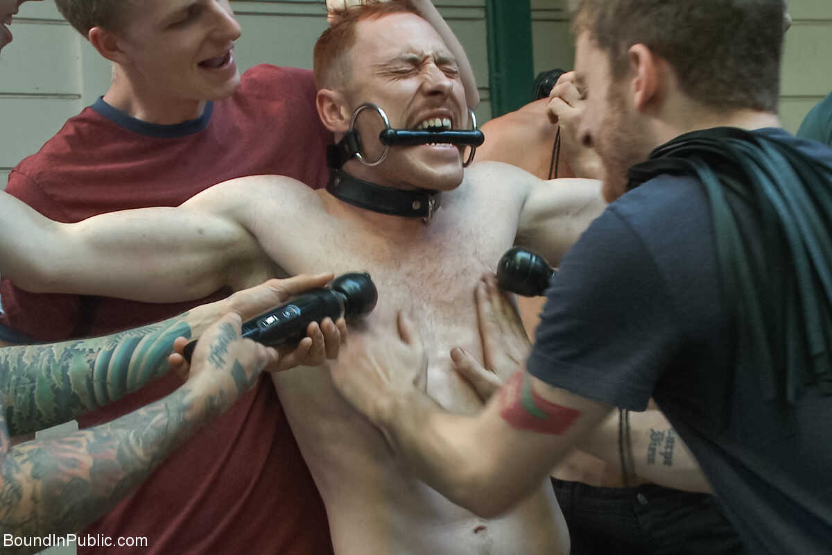 Public Humiliation: Bound and Exposed Connor Maguire and Bryan Cavallo get a taste of their own medicine from Damien Morea...