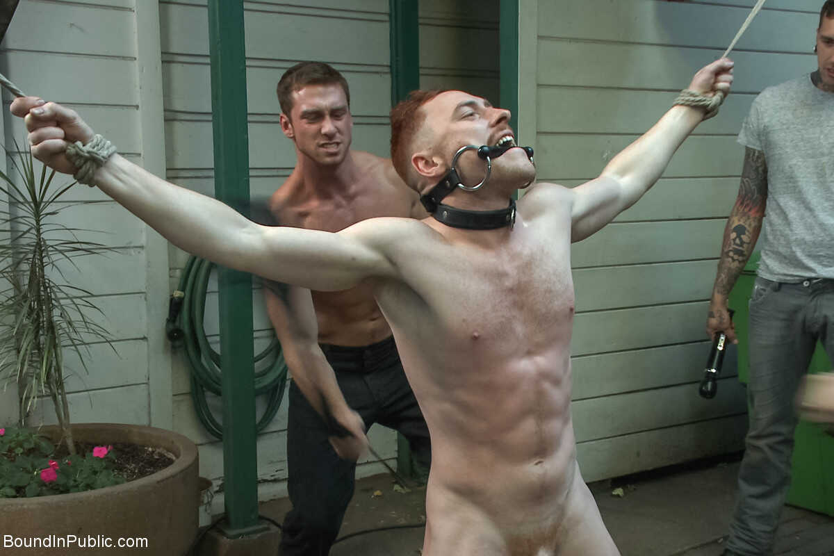 Public Humiliation: Bound and Exposed Connor Maguire and Bryan Cavallo get a taste of their own medicine from Damien Morea...