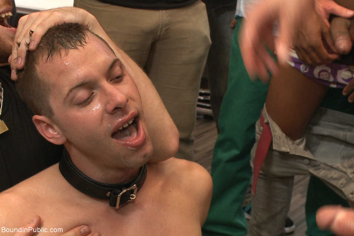 Public Nude Bondage Bukkake with Jace Chambers, Presley Wright, and Rich Kelly! - 