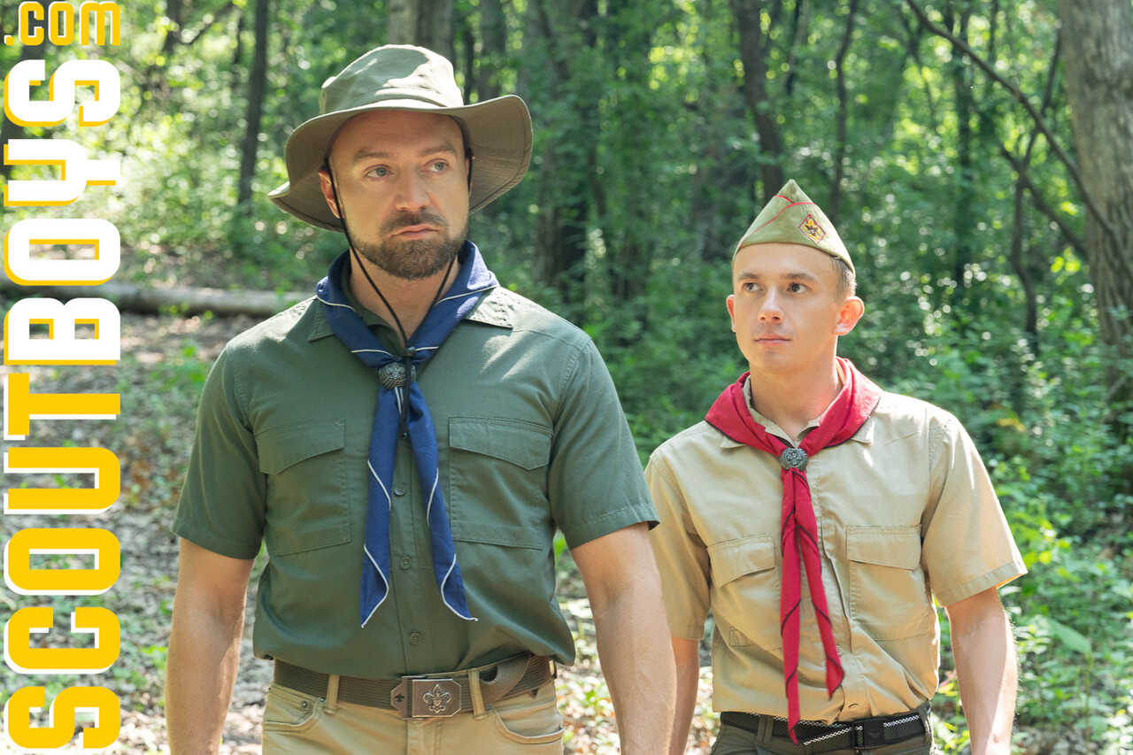 Brand New Scouts, Same Old Tricks: Mature Gay Scoutmaster Banner and Young Scout Zack Fuck Each Other's Brains Out in Their Sexy Uniforms