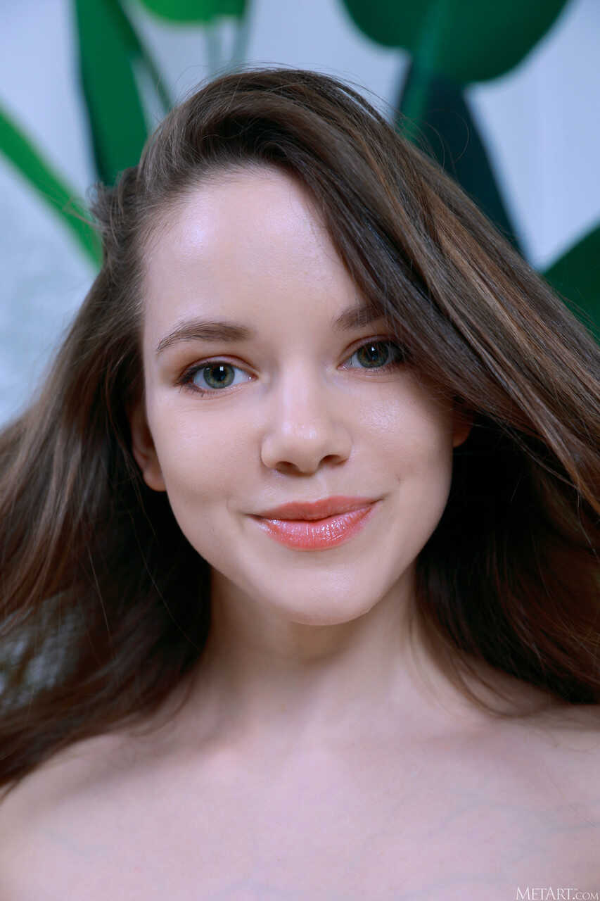 Hairy Teen Flamy Nika's Sexy Striptease on the Sofa with Her Hairy Brunette Pussy Spread Wide Open - Flamy Nika