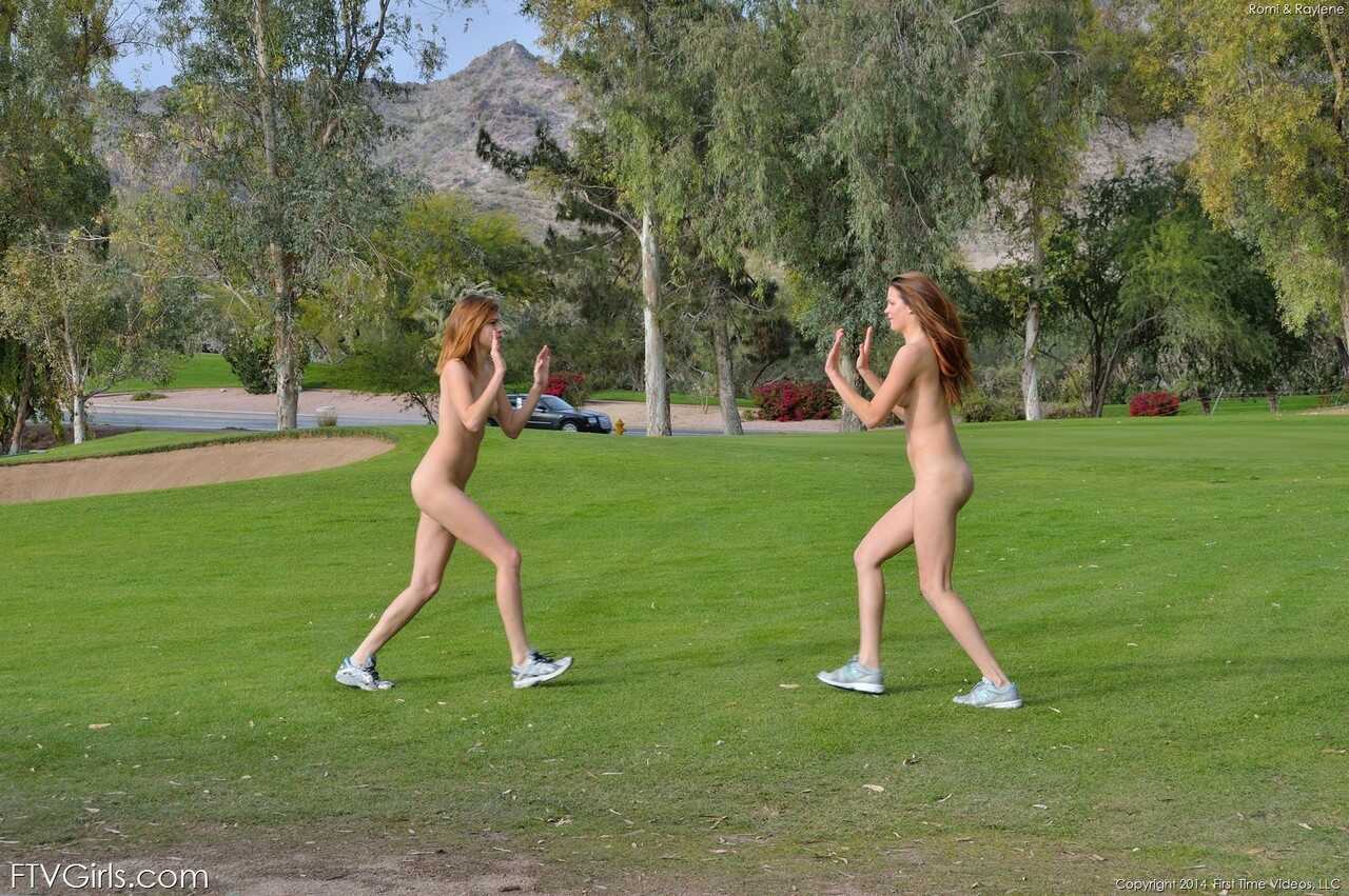 Raylene & Romi's Naughty Lesbian Adventure: Public Exposure and Forbidden Fucking with Their Sister - Raylene, Romi