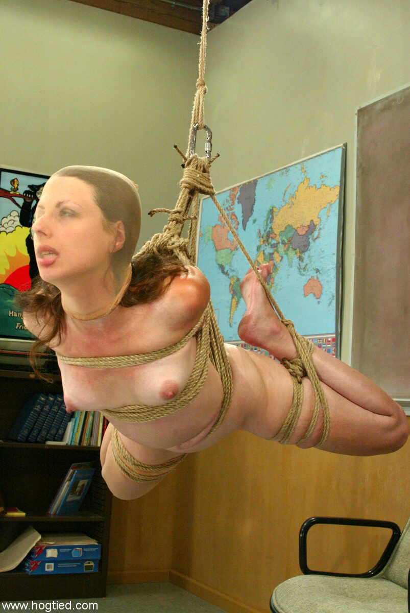 Lena Ramon's Teacher Punishes Her Naughty Submissive Ass with a Strap-On and Bound Spankings - Lena Ramon