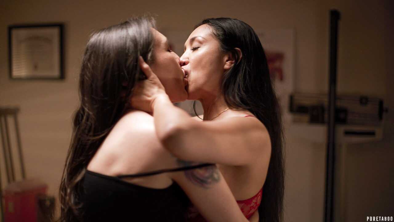 Curvy MILF Sinn Sage Shows her Naughty Side with Young Interracial Lesbian Vicki Chase in Pure Taboo's Nurses Office ...