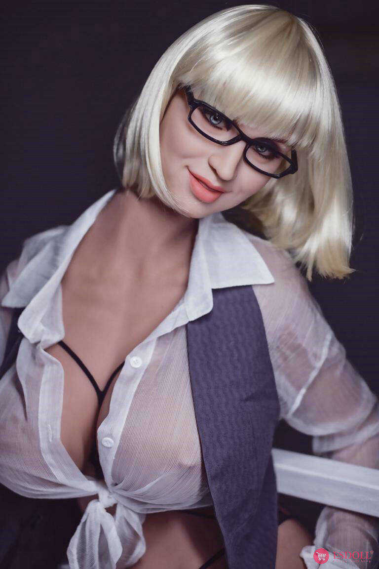 Sexual Adventures of the Blonde Sex Doll with Glasses Helen: A Tale of Stripping & Showcasing Big Tits & Ass