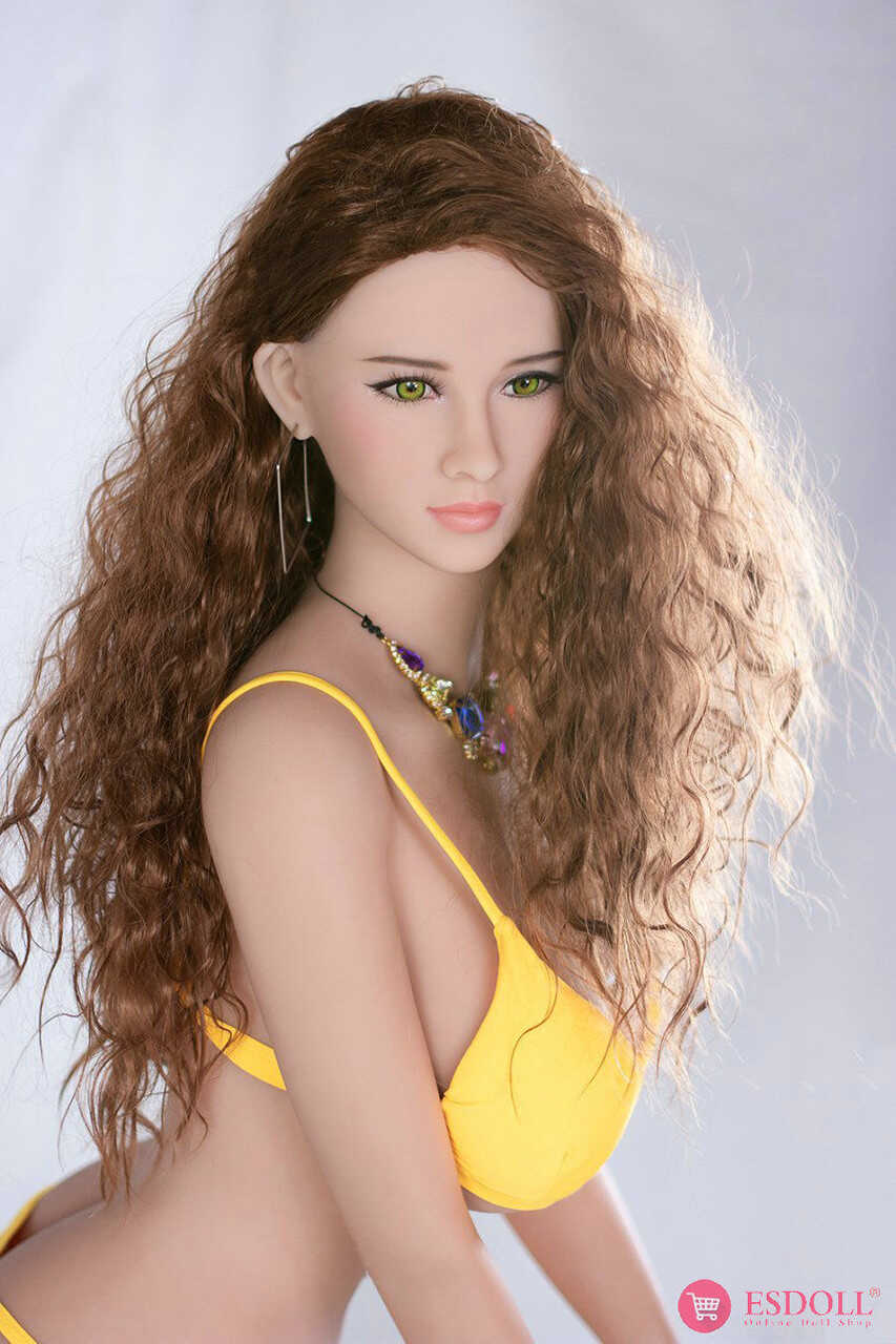 Curly Haired Sex Doll Shows Off Her Big Boobs in Naughty Lingerie Before Taking it All Off for Some Hot, Naked Fun! - 
