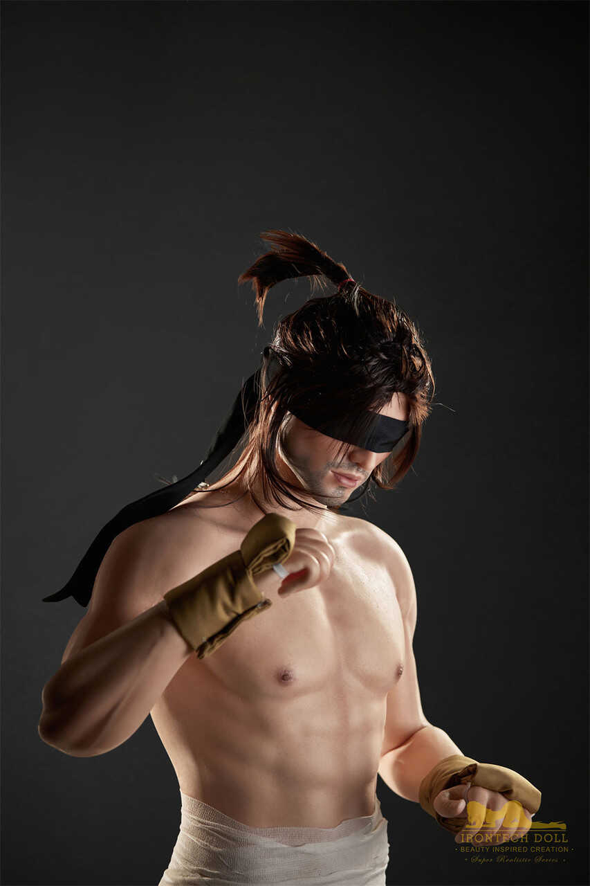 Taking the Sex Doll for a Run: The Muscular Asian Stallion's Erect Dick - 