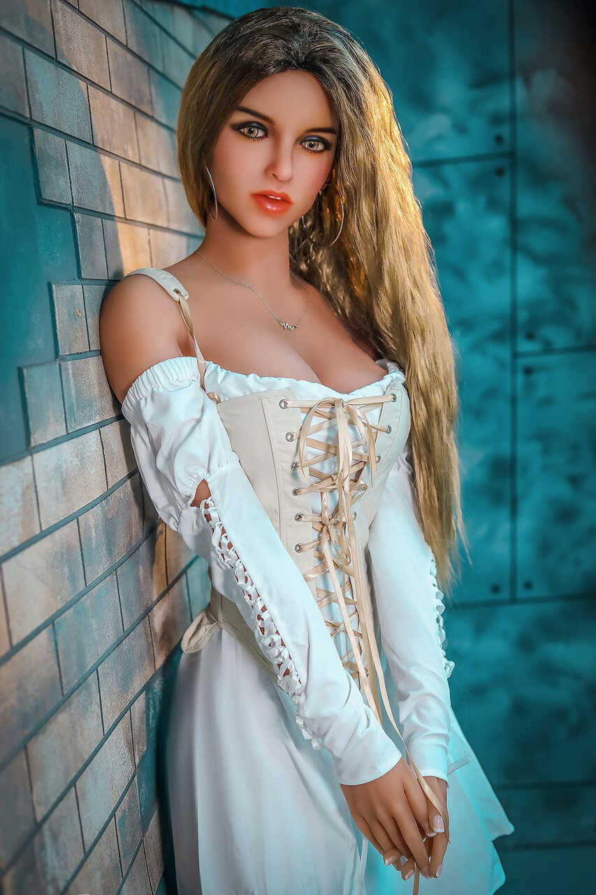 Insatiable Blonde Sex Doll Shows Off Her Perfect Hourglass Body in a Naughty Dress and Bare Naked! - 