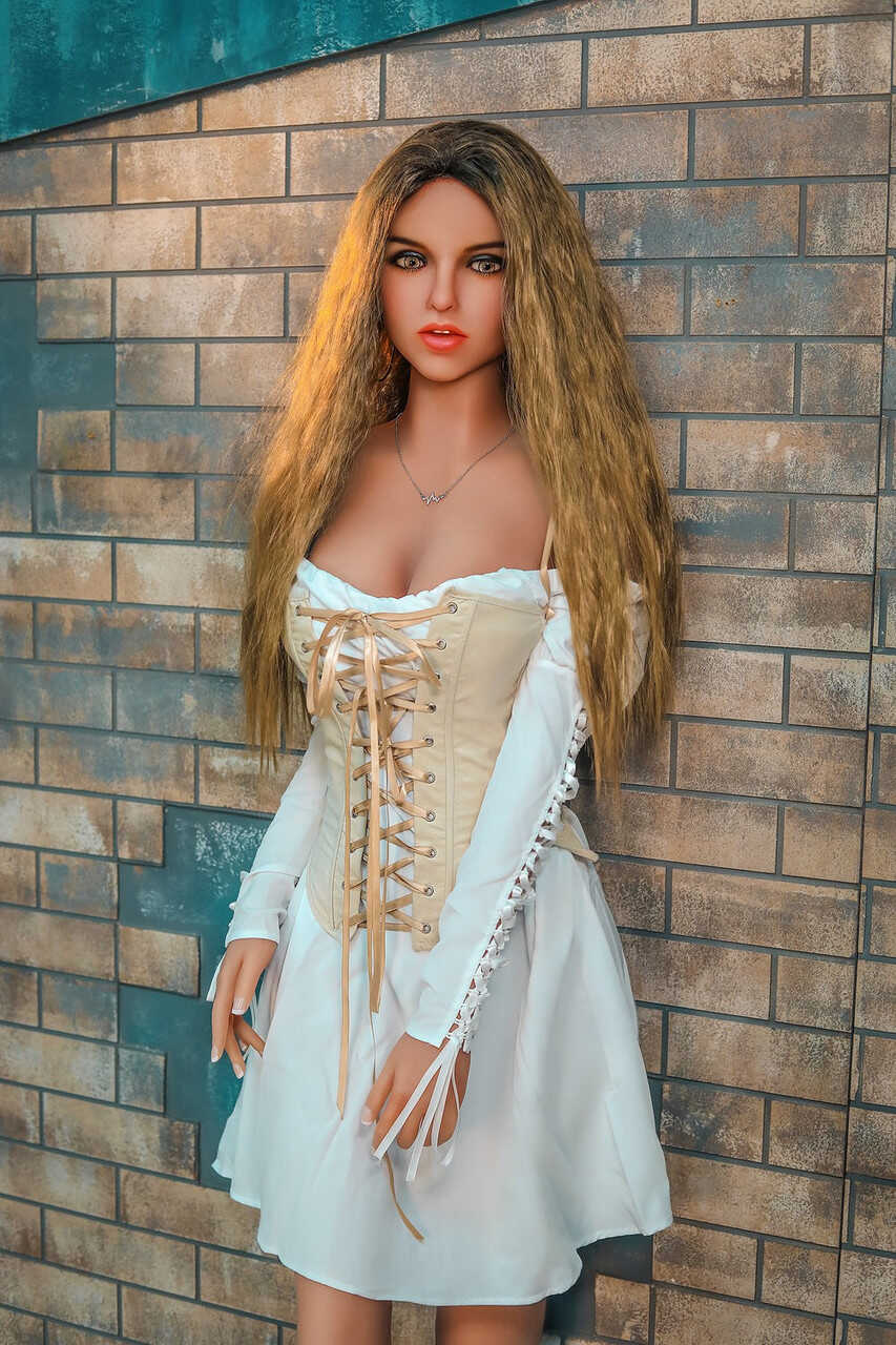 Insatiable Blonde Sex Doll Shows Off Her Perfect Hourglass Body in a Naughty Dress and Bare Naked! - 
