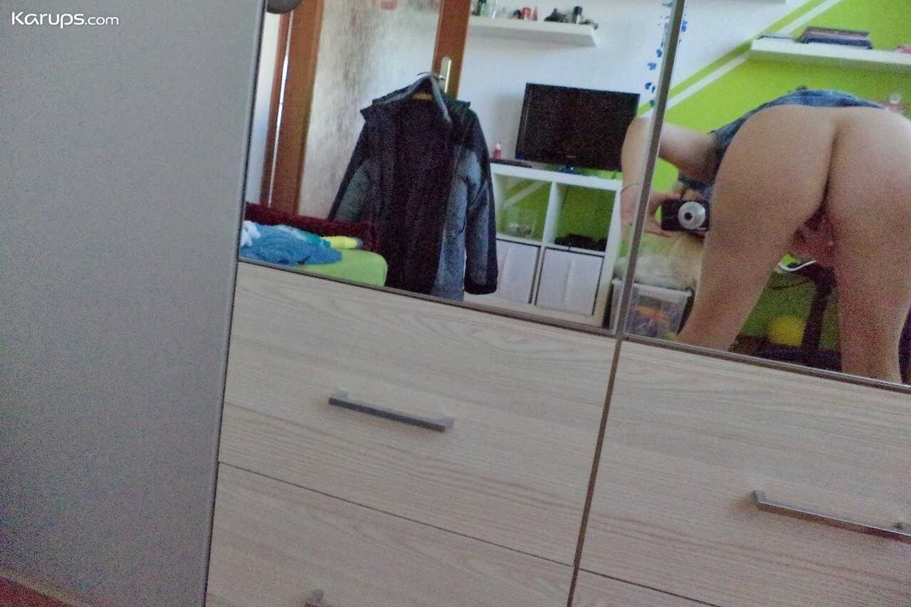 Sindy H's Boob Playground Stunning Older Woman Exposes Her Huge Bosom And Teases With A Toy In A Mirror Selfie - Sindy H