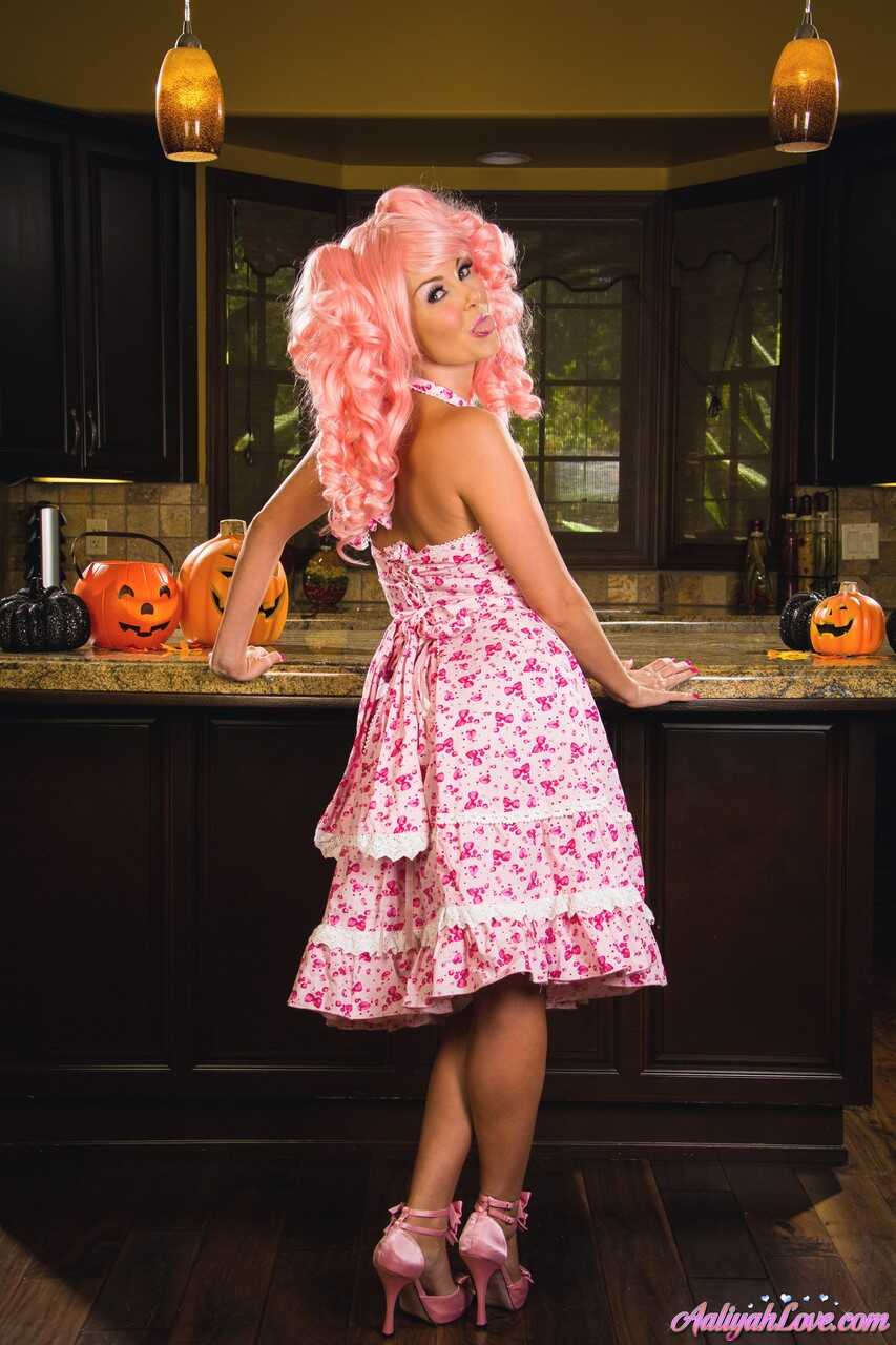 Pink-haired Cosplay Queen Aaliyah Love Sucks and Fucks Her Way Through a Delicious Food Orgy - Aaliyah Love