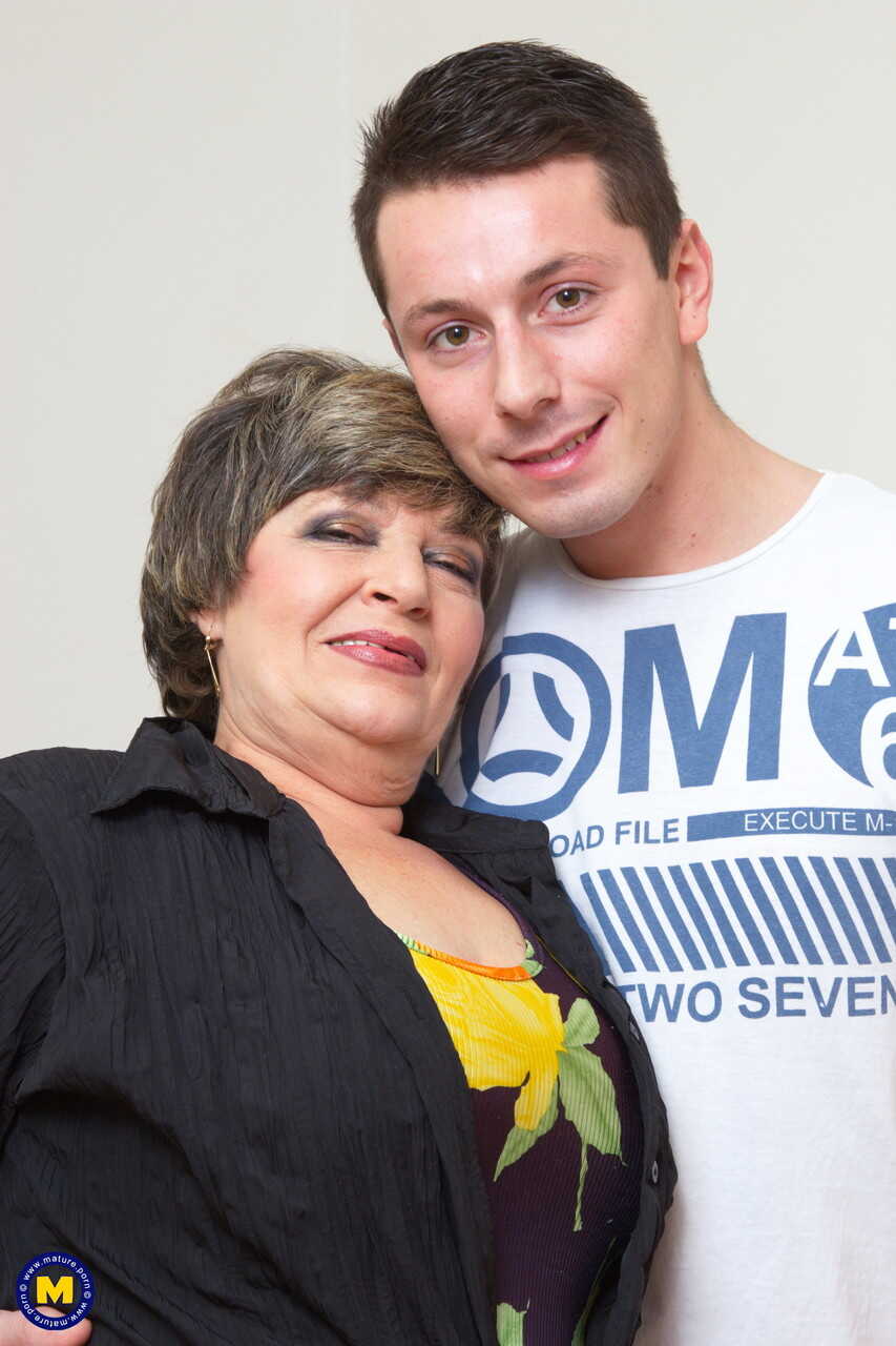Granny Carmela's Chubby Body Gets Cum on Her Big Tits After Sex with a Young Guy - Carmela