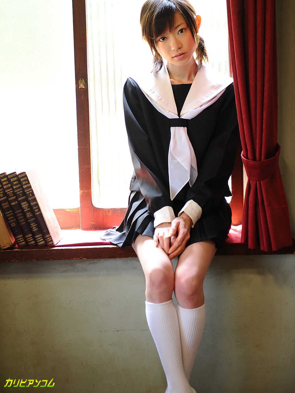 Innocent Aoba Ito's petite pussy gets toyed and fucked by her hot Japanese friends in the schoolyard - Aoba Ito