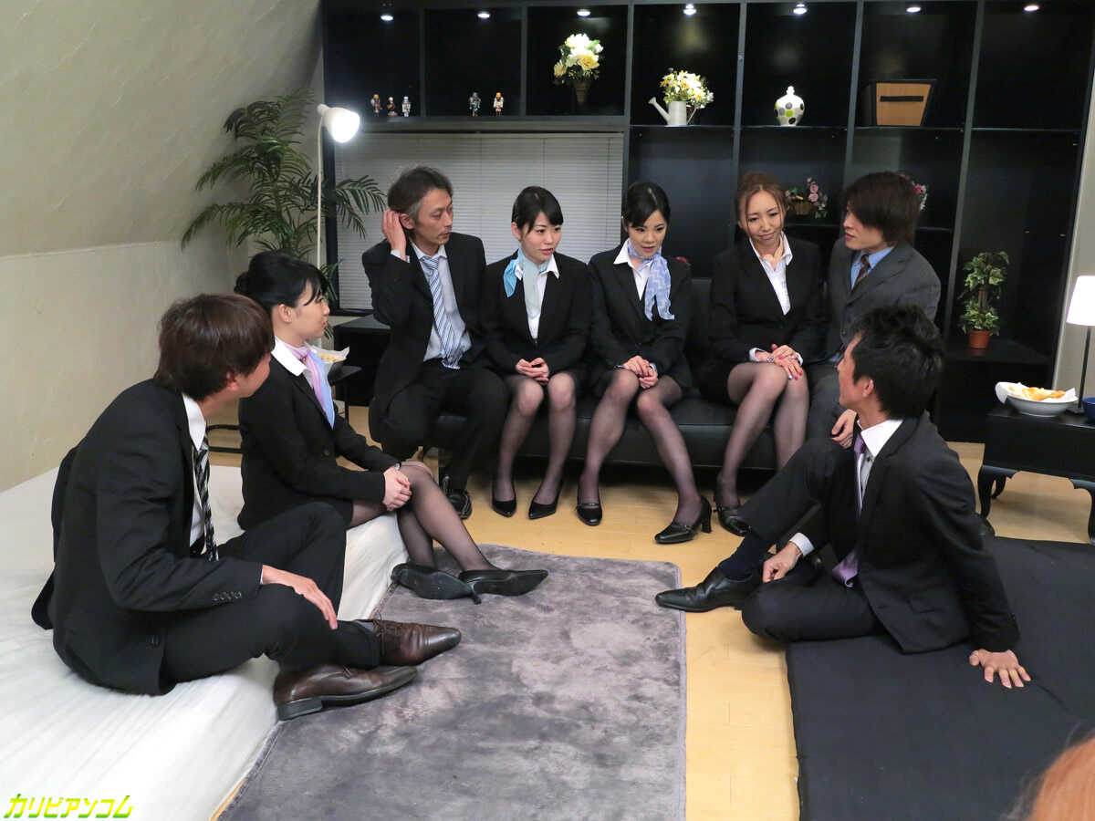 Ruka Ichinose and Her Colleagues' Sensual Orgy in the Petite Japanese Office