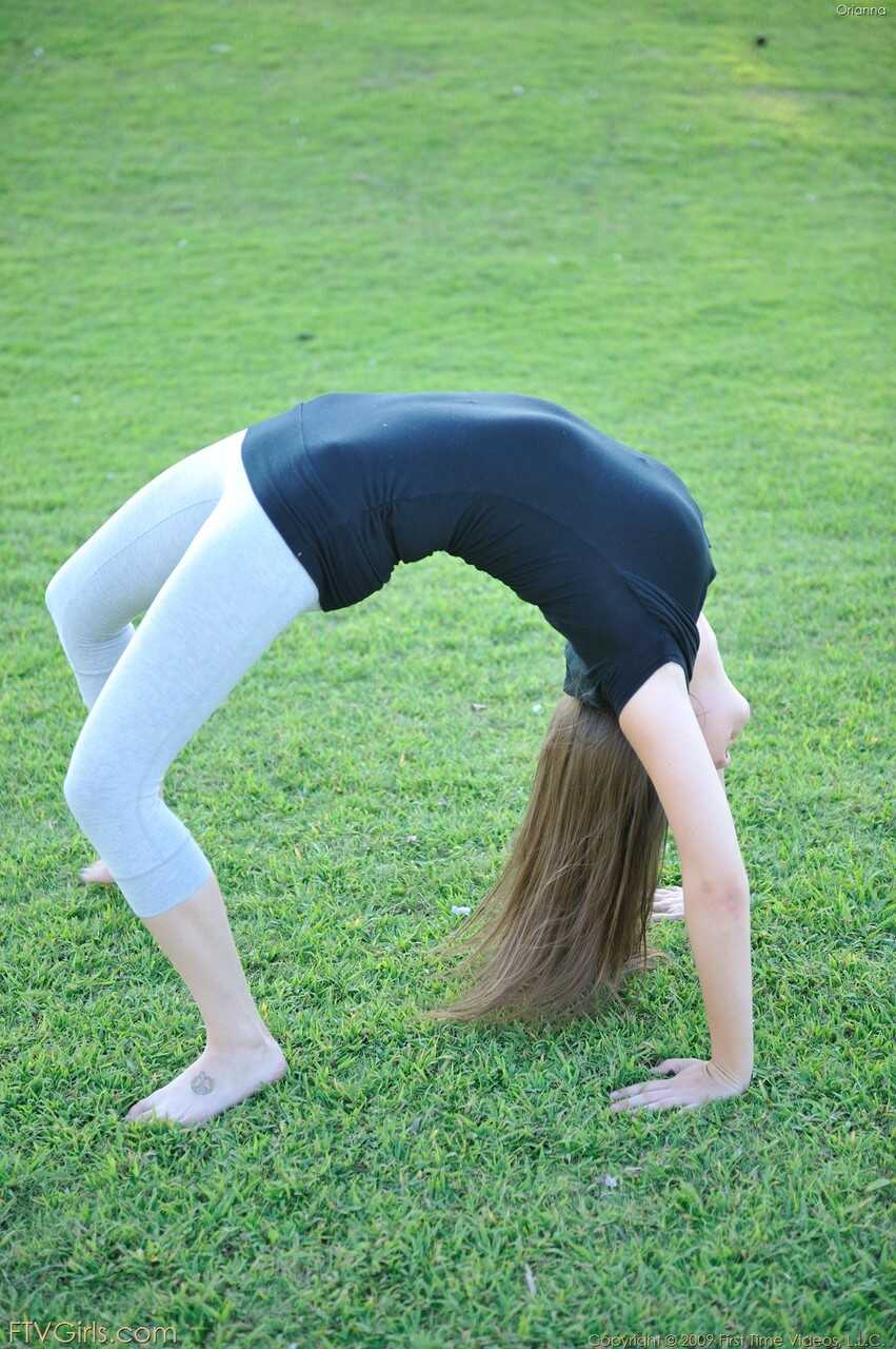 Orianna's sexy glasses fall off during her outdoor workout as she pleasures herself in the woods. - Danielle Delaunay...