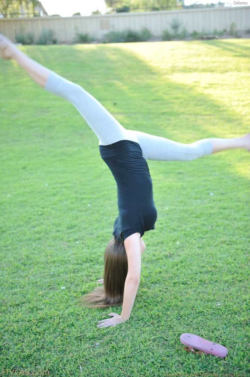 Orianna's sexy glasses fall off during her outdoor workout as she pleasures herself in the woods. - Danielle Delaunay...
