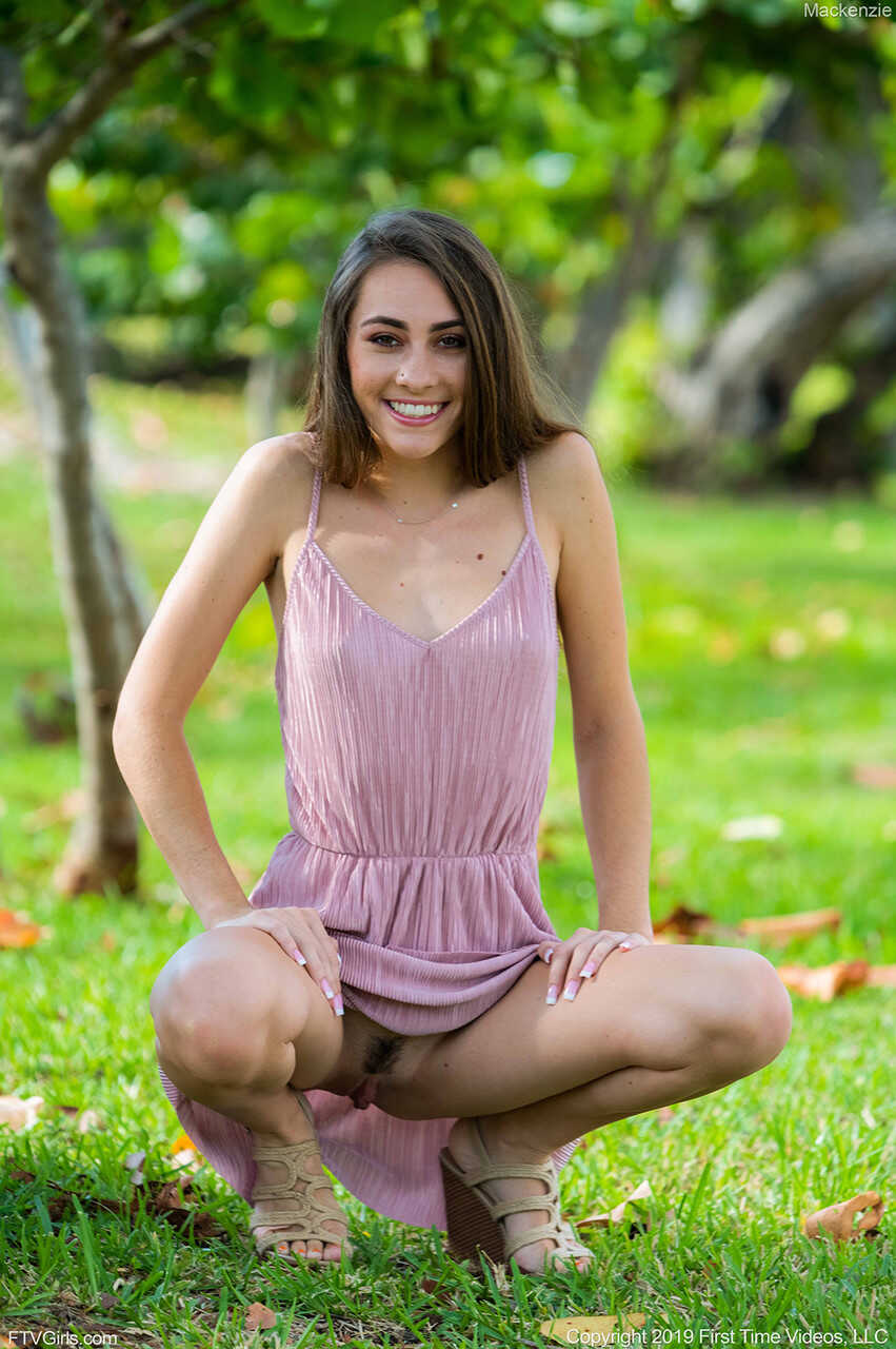 Mackenzie's Hot Beach Day: The Naughty Teen Strips and Poses Shamelessly in Her Bikini - Mackenzie Mace