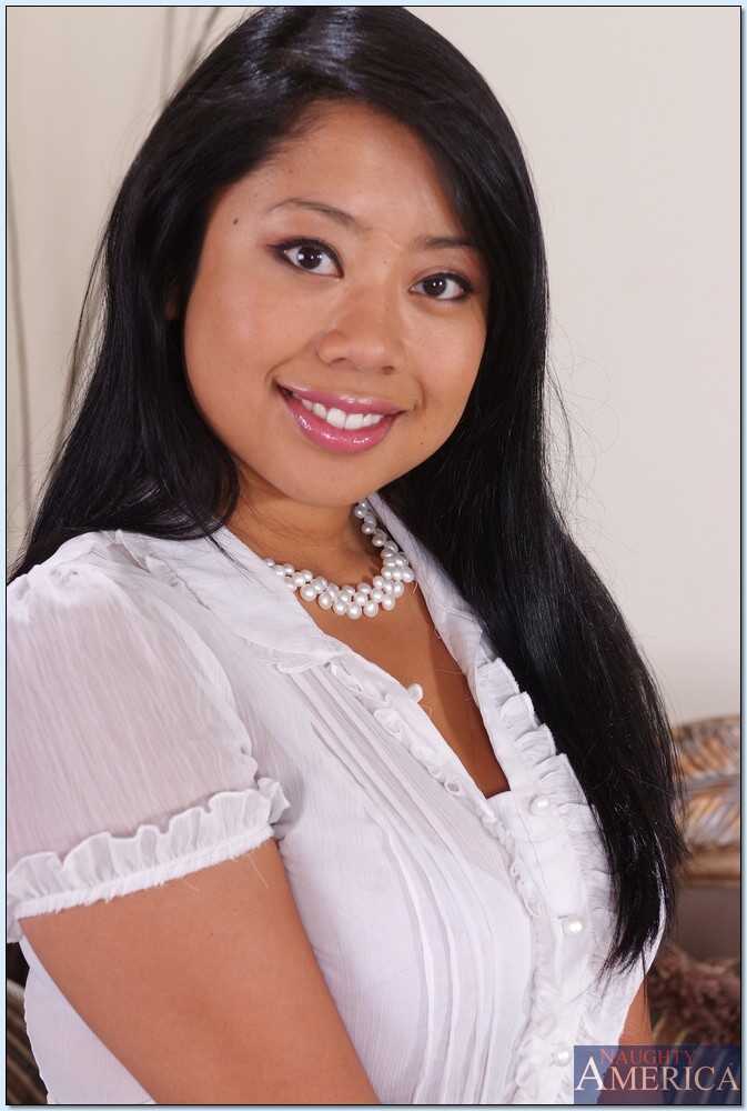 Curvy Asian goddess Kya Tropic rides a big dick & gets jizzed on her big tits, as she pleasures herself with her thick...