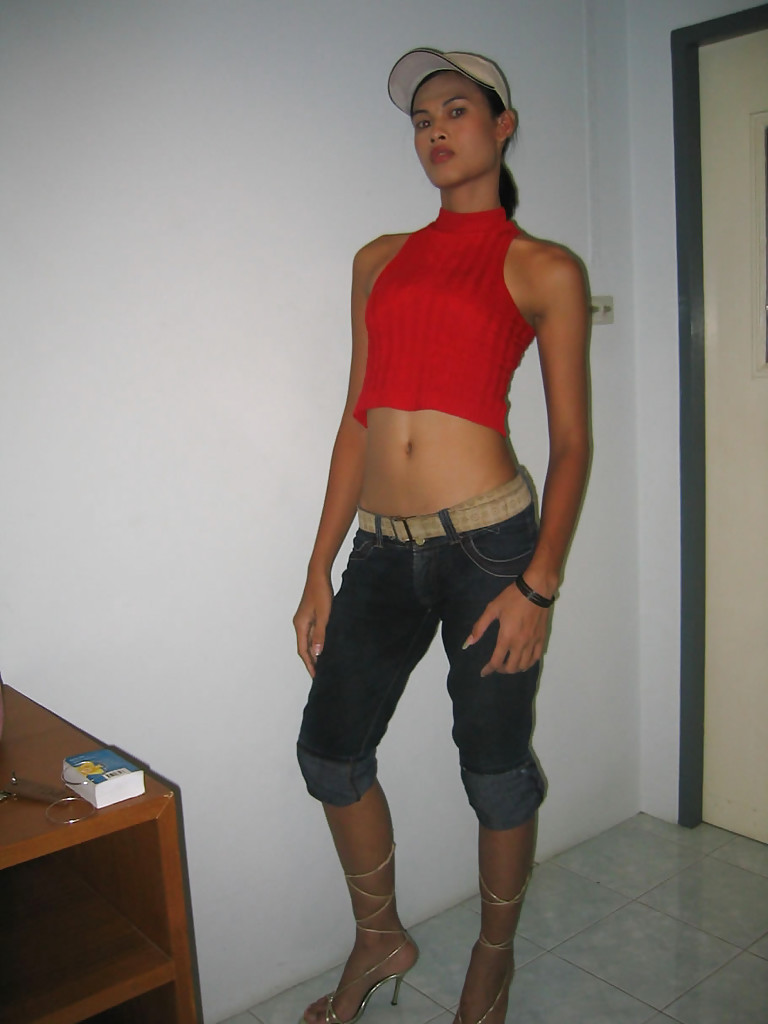 Asian Shemale Pinky Solo Phat Ass Panties Jeans Slide