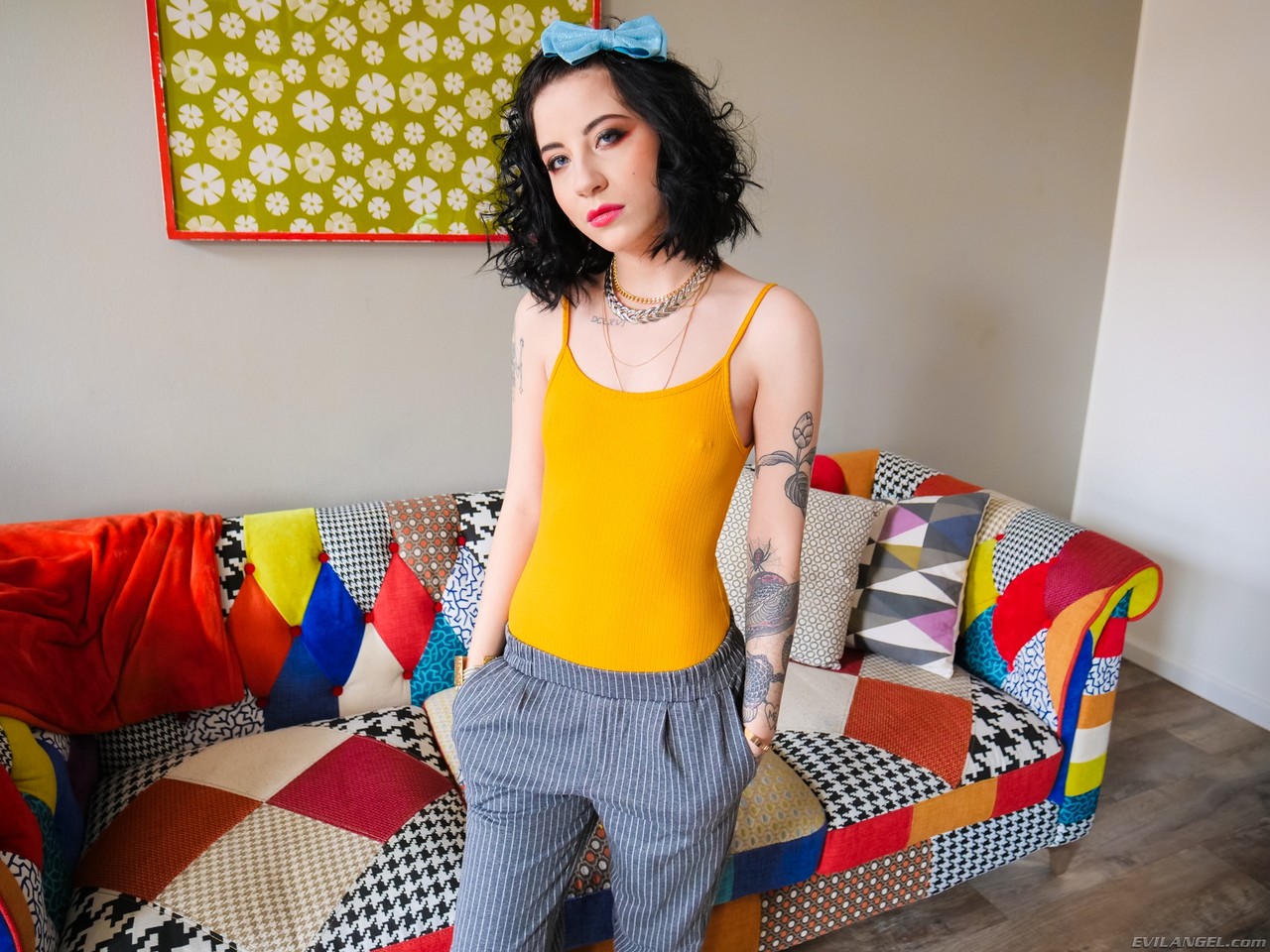 Tattooed Charlotte Sartre Shows Gaped Anus After Intense Anal Sex