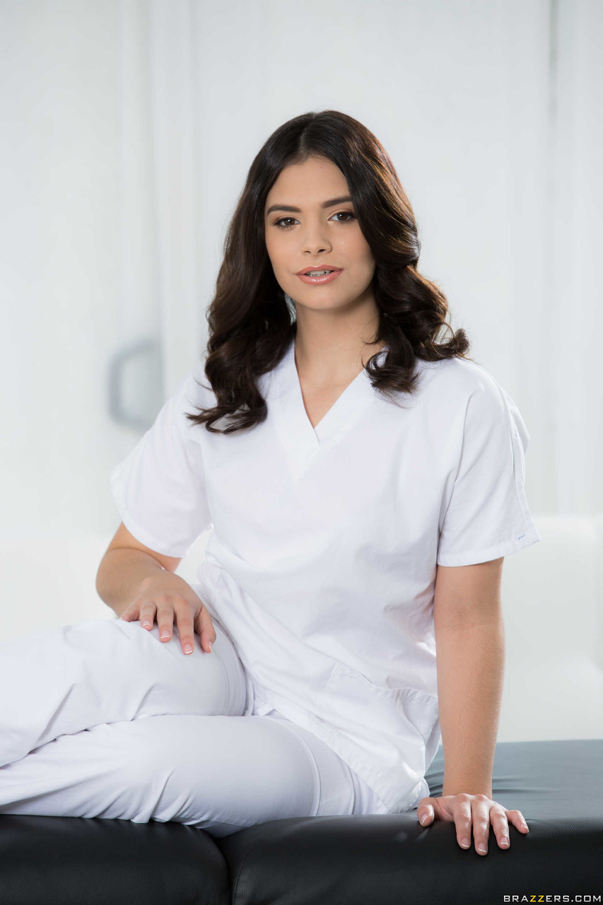 Violet Starr Strips Massage Uniform To Reveal Her Teen Ass