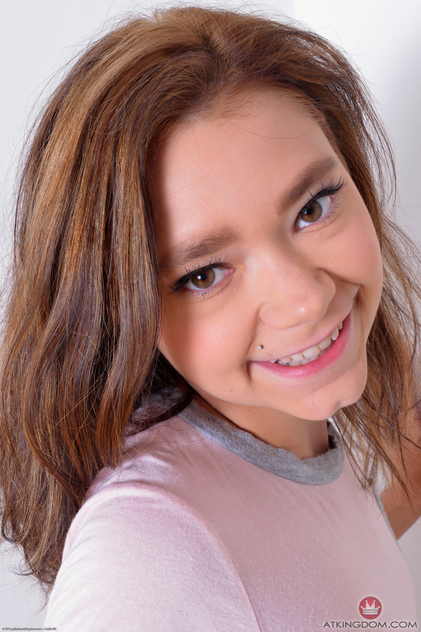 Adorable Teen Rhaya Shyne Exposes Her Innocent Pink Twat Up Close