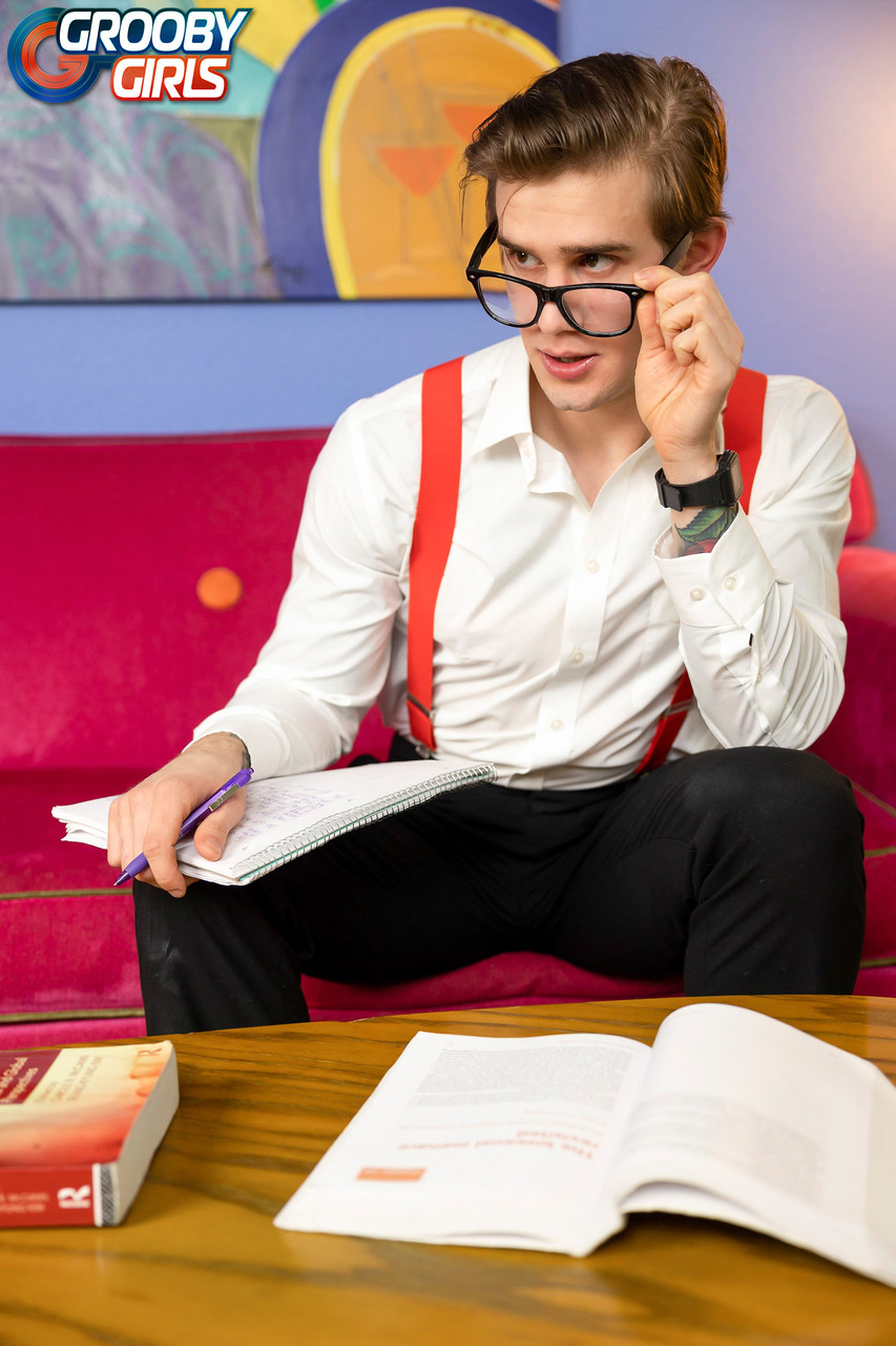 Cute Brunette Shemale Jill Pill Getting Fucked Hard By Her Nerdy Classmate