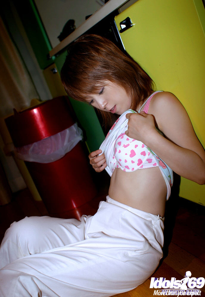 Petite Asian Coed Akari Satsuki Exposes Hairy Pussy And Tight Fanny