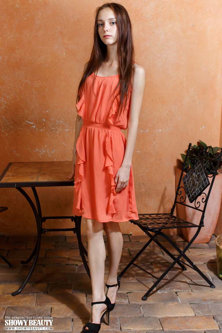 Very Skinny Girl Lapa Strips To Bare Her Scrawny Ass And Pussy