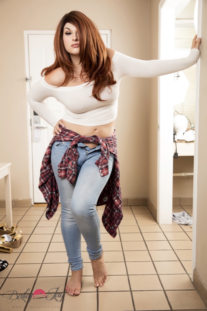 XXX-Fotos Von TS Bailey Jay Mit Der Umwerfenden Trans-Star