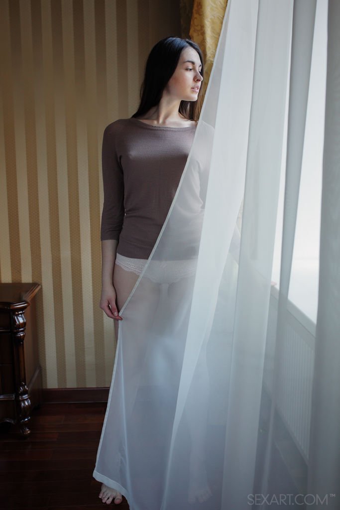 Skinny European Teen Lukki Lima Strips And Spreads To Rub Her Hot Body