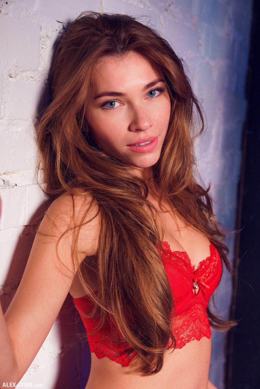Beautiful Teen Lyuda In Short Red Skirt And Lingerie For Xmas